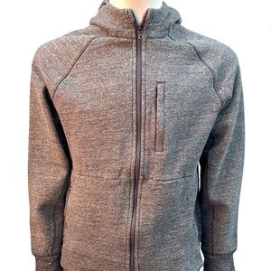Lululemon Men's Grey Scuba Zip Up Hoodie, Size M